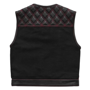 Custom Made Design Leather <b>Men</b> Vest Custom Color Leather Vest Streetwear Sleeveless Breathable Leather <b>Men</b> Vest - Product Image 2