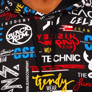 Sweat-shirts à capuche d'hiver personnalisés pour hommes, logo personnalisé, impression par sublimation de haute qualité, 100% polyester polaire, respectueux de l'environnement - Product Image 6
