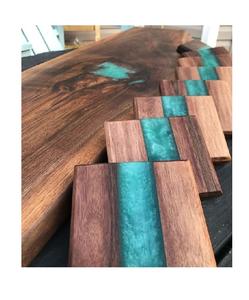 Sous-verres en bois et résine de qualité supérieure pour boissons Sous-verres carrés pour tasse de Table Tasses à bière Tapis et tampons Vaisselle Sous-verres Sublimation Liège - Product Image 6