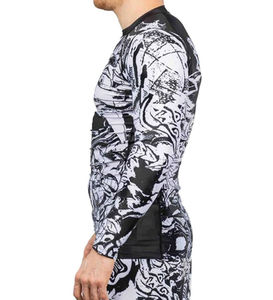 Camiseta de Compresión Transpirable de Manga Larga para Hombre, de Spandex/Poliéster, Capa Base para BJJ y Otros Deportes - Product Image 5