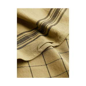 Linge de cuisine décoratif Beige de haute qualité Tribal Touch avec tissu 100% coton recyclable et torchons à texture brodée - Product Image 1