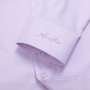 Aristino <b>Men's</b> <b>Purple</b> Plaid Mandarin Collar Anti-Wrinkle Breathable Dress <b>Shirt</b> ALS1690S4 Wholesale Hot SALE - Product Image 4