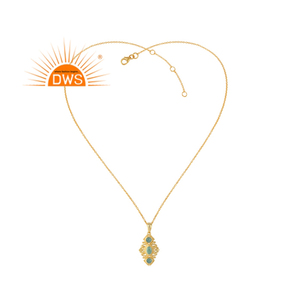 สร้อยคอจี้พลอยแควอตซ์เคลเซโดนีชุบทองคำ 18K เงินแท้สเตอร์ลิง ดีไซน์ทันสมัยปี 2026 จากผู้ผลิตเครื่องประดับเดมิไฟน์ - Product Image 1