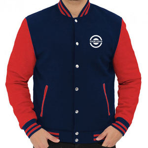 Meilleur prix Veste universitaire de luxe personnalisée pour hommes Canvas en cuir de haute qualité avec col montant Winter Letterman Design - Product Image 1