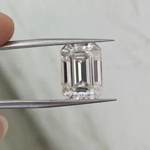 Emerald Cut Lab Grown Diamond 1 To 5 Ct F VS1 Lab Created CVD Diamond Loose Stone High Quality Diamond For Making Woman Jewelry