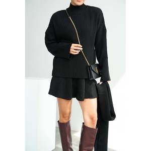 Black Scarf Skirt Set - Product Image 5