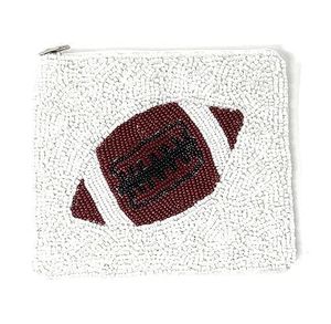 Nuevo diseño hecho a mano con cuentas bordado vaca estampado forma cuadrada monedero Navidad lindo Moda India - Product Image 5