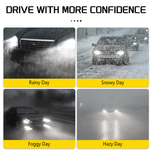 Sanvi fábrica al por mayor <span class=keywords><strong>precio</strong></span> bajo 28 w/pcs 6000K mini H4 Led proyector lente faros coche 12V Auto LED BOMBILLAS - Product Image 4