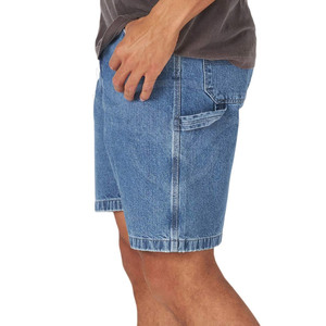 กางเกงยีนส์ขาสั้นสำหรับผู้ชายกางเกงขาสั้นผ้าฝ้ายทำจากผ้าฝ้ายสำหรับฝึกซ้อมดีไซน์ใหม่งานตามสั่ง - Product Image 2