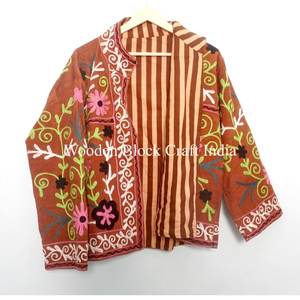 Chaqueta Bordada en Oferta, Chaqueta Cotrise Hecha a Mano para Mujer, Ropa de Playa Bohemia, Ropa Elegante para Festivales, Regalo Único para Ella, Talla Única - Product Image 1