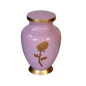 Urne en métal pour cendres humaines Urnes funéraires sculptées en rose pour adultes pour papa maman - Product Image 4