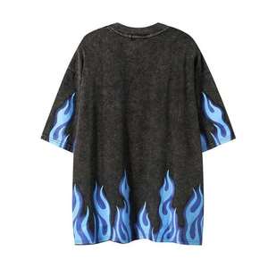 Camisa informal de lujo de manga corta con cuello redondo para hombre, tela de algodón de primera calidad, estampado ligero suave a la moda - Product Image 3