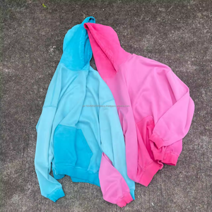 Ensemble survêtement et sweat-shirt pour homme surdimensionné en coton 100% personnalisé, imprimé à l'écran, délavé au soleil, vintage, délavé à l'acide - Product Image 1