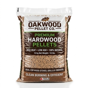Granulés de bois dur en sacs de 15 kg pour chauffage de poêles résidentiels, norme DIN+ A1, combustible biomasse de haute qualité, vente en gros professionnelle - Product Image 1