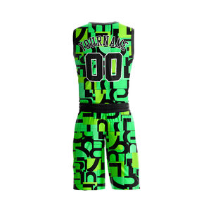 Uniforme de Baloncesto Personalizado de Alta Calidad, Jersey sin Mangas Transpirable con Pantalones Cortos para Sublimación, Alta Visibilidad en la Cancha - Product Image 5
