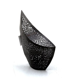 Linterna colgante de diseño moderno, linternas decorativas de vidrio y acero, soporte de vela de níquel para decoración de bodas y fiestas en casa - Product Image 4