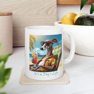 Taza de cerámica blanca duradera portátil para impresión por sublimación Taza de café personalizada para regalos de fiesta - Product Image 1
