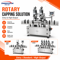 Machine de capsulage rotative automatique à 1, 2 ou 4 têtes pour petites bouteilles, cosmétiques, aliments et produits chimiques quotidiens – Ligne d'emballage
