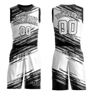 Venta al por mayor de ropa de baloncesto personalizada para adultos transpirable Jersey Kit traje para hombres diseño de sublimación - Product Image 1