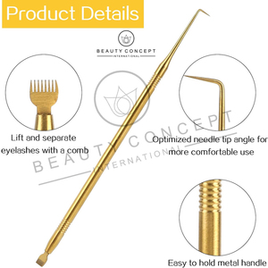 อุปกรณ์ยกขนตาปลอมสีทองสากลอุปกรณ์เสริมความงามอุปกรณ์ยกขนตาออกใหม่ - Product Image 3