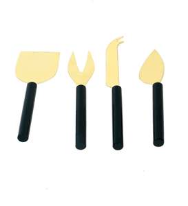 High Quality Stainless Steel Green and Gold Stainless Steel (Set of 4) Cheese <b>Knives</b> Set for Home Hotel Restaurant - Product Image 6