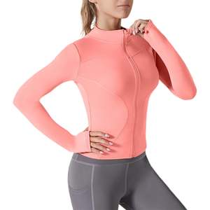 Veste de course de yoga légère pour femme Tissu doux et respirant idéal pour le jogging du matin et l'entraînement physique - Product Image 3