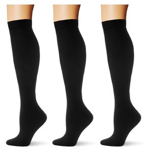 Calcetines de Compresión hasta la Rodilla para Viajes Diarios, para Hombres y Mujeres, de Nailon, 20-30 mmHg, Largos, Transpirables, para Correr, para Personas Mayores - Product Image 1