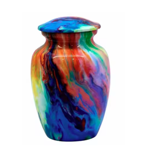 Urnes funéraires personnalisées en gros à décor de fournitures funéraires en céramique faites à la main de haute qualité disponibles à bas prix - Product Image 2