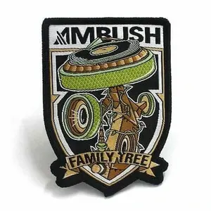 ป้ายเสื้อผ้าโพลีเอสเตอร์ทอแบบกำหนดเอง ปั๊มโลโก้ ป้ายปักแบบกำหนดเองสำหรับกระเป๋า เสื้อผ้า รองเท้า-สีและรูปทรงตามสั่ง - Product Image 4