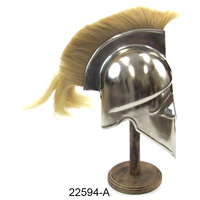 Cordon de fer fait à la main du casque d'armure d'anneau avec casque d'armure antique de cuivre pour le casque d'armure médiéval en gros