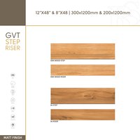 Carreaux de marche d'escalier en marbre antidérapants à motif moderne 300*1200MM 200*1200MM, carreaux pleine masse en porcelaine pour villa