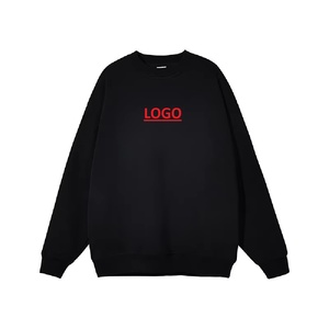 เสื้อสเวตเตอร์คอตตอนแบบสวมหัวของผู้ชายเสื้อสเวตเตอร์คอกลมผ้าคอตตอนไซส์ใหญ่พิเศษปักโลโก้ได้ตามต้องการสำหรับ2025 - Product Image 1