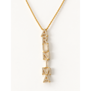 Lariat Name <b>Necklace</b>-Personalized <b>Fashion</b> <b>Layered</b> Jewelry - Product Image 1