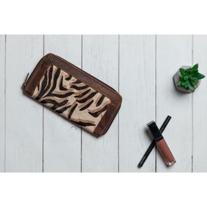 LW Cartera de cuero de vaca Multiusos Clutch Phone Cases Hair On Hide Clutch Card Western Wallets para mujer - Product Image 4
