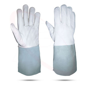 2025 Meilleure vente gants de soudage TIG gants de sécurité en cuir de chèvre avec poignets en cuir de vache fendu gants luvas de soldagem tig - Product Image 1