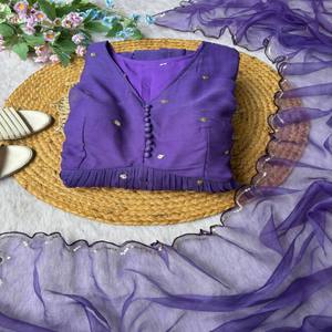 ชุดเดรสผ้าโปร่งลายวิสโคสสำหรับงานปาร์ตี้หรูหราพร้อมผ้าซาตินและลำดับ - Product Image 4