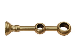 Brass 1 Inch Diameter <b>Curtain</b> Pole Finial Accessories <b>for</b> Tracks and <b>Curtains</b> - Product Image 2