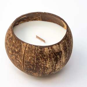 Portavelas de Cáscara de Coco Orgánico Hecho a Mano Natural Más Vendido, Logotipo Grabado con Láser, Resistente al Calor, Decoración Navideña para el Hogar - Product Image 2