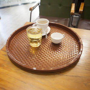 Plateau de service de haute qualité en plastique PP de 42 cm, durable, résistant, antidérapant, pour hôtel, restaurant, bar, restauration rapide, thé, café, ustensiles - Product Image 5