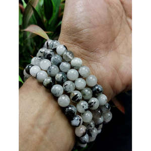 Magnifique bracelet en pierre de rutile noire, ensemble de 4 pièces, bijoux en pierres précieuses/cristaux, pour la fête des mères - Product Image 3