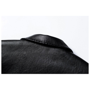 เสื้อแจ็คเก็ตหนังสำหรับผู้ชายเสื้อแจ็คเก็ตหนังโลโก้ปรับแต่ง2025 - Product Image 3