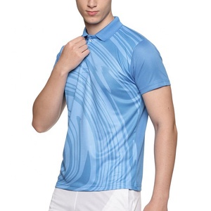 Venta al por mayor de alta calidad, de lujo de impresión completa, sublimado de secado rápido de punto casual de golf de los hombres de manga corta Polo para los hombres - Product Image 1