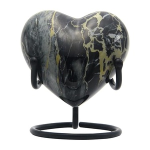 Hot Selling <b>Keepsake</b> Heart Urn Cremation Urn for Human Pet Ashes with Premium Stand & <b>Box</b> Handcrafted Mini Urn Heat Shaped - Product Image 2