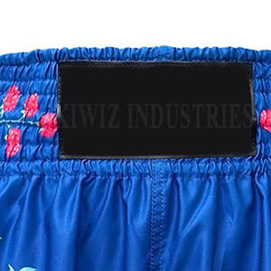 กางเกงมวยไทยสตรีทแฟชั่น โลโก้สั่งทำ เอวยางยืด บริการ OEM สีพื้น ขายดี ปี 2024 - Product Image 2