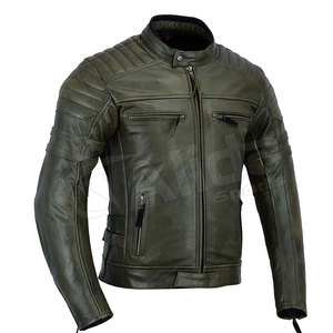 Veste de moto en cuir coupe étroite à vendre Veste de course de moto personnalisée de qualité supérieure - Product Image 1
