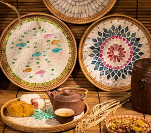 Plateaux en bambou tissés à la main-Plateaux de service écologiques et élégants de Viet Fargimex - Product Image 2