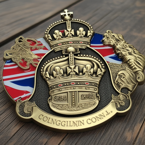 Moneda de desafío de coronación de latón esmaltado personalizada al por mayor - Product Image 6