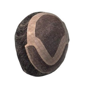 Taz <b>Hair</b> BD <b>Human</b> <b>Hair</b> Body Wave <b>Wig</b> Prosthesis 100% Remy Chinese <b>Hair</b> Lace Front Toupee with Mono Base - Product Image 5