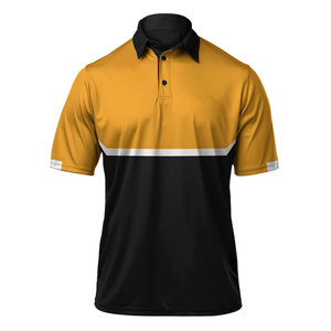 Polo en coton et en polyester pour homme avec logo personnalisé brodé motif golf solide uniforme d'entreprise vêtements de sport personnalisables - Product Image 1