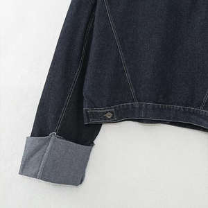 Wholesale Price <b>Crop</b> <b>Women's</b> Denim <b>Jean</b> Jacket Latest Style Denim Material Made <b>Women</b> <b>Crop</b> Denim Jacket - Product Image 5